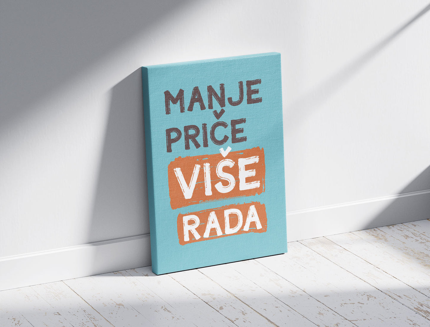 Manje priče više rada