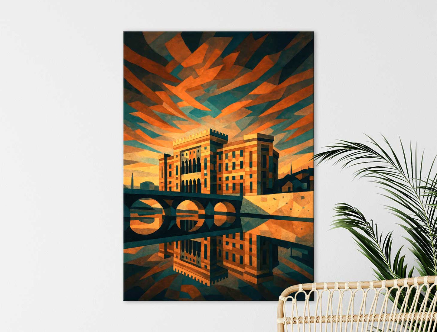 Sarajevska vijećnica u akšam