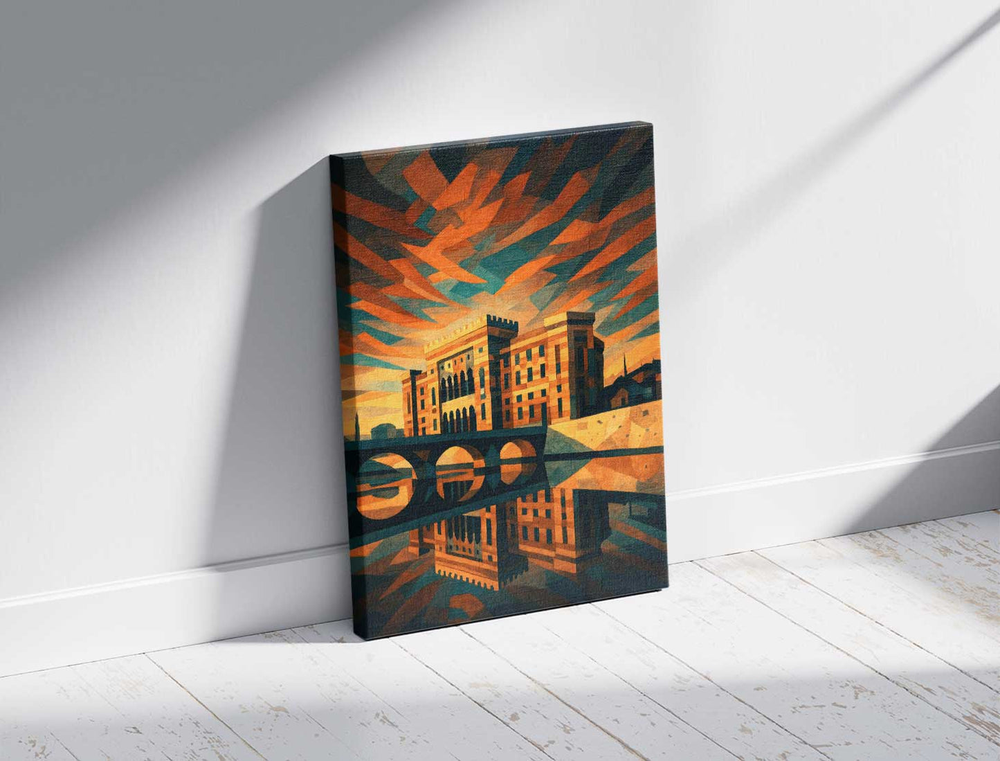 Sarajevska vijećnica u akšam